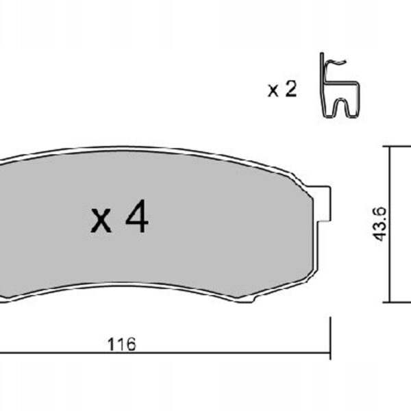 Aisin BPTO-2902 набор тормозных колодок, дисковые тормоза