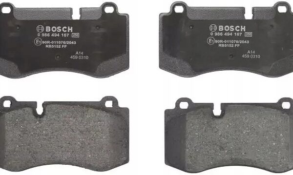 ТОРМОЗНЫЕ КОЛОДКИ ПЕРЕДНИЕ 0 986 494 167 BOSCH