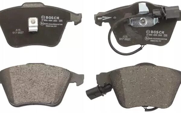 ТОРМОЗНЫЕ КОЛОДКИ ПЕРЕДНИЕ 0 986 494 283 BOSCH AUDI