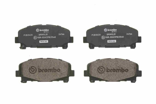 Brembo P 28 043x комплект тормозных колодок, дисковые тормоза
