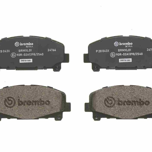 Brembo P 28 043x комплект тормозных колодок, дисковые тормоза