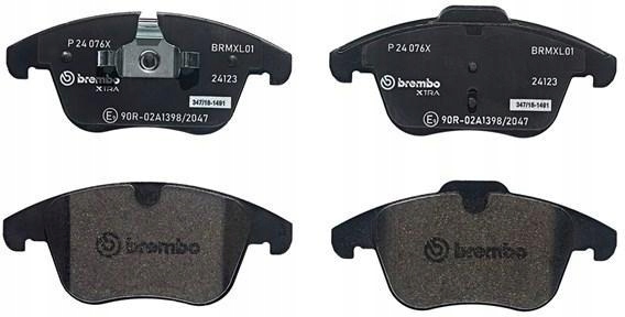 Brembo P 24 076x комплект тормозных колодок, дисковые тормоза