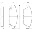 Bosch 0 986 424 289 комплект тормозных колодок, дисковые тормоза