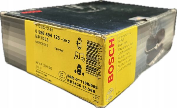 Bosch 0 986 494 123 набор тормозных колодок, дисковые тормоза