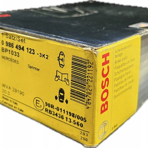 Bosch 0 986 494 123 набор тормозных колодок, дисковые тормоза