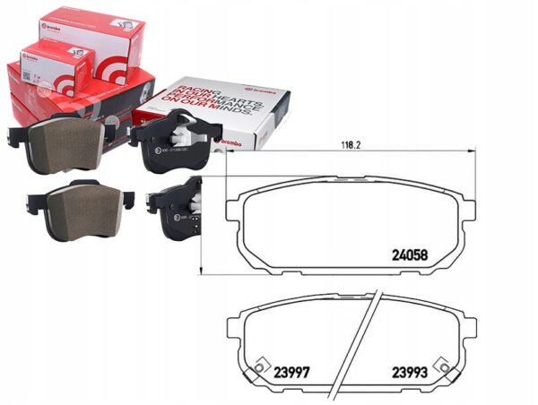 Brembo P 30 023 комплект тормозных колодок, дисковые тормоза