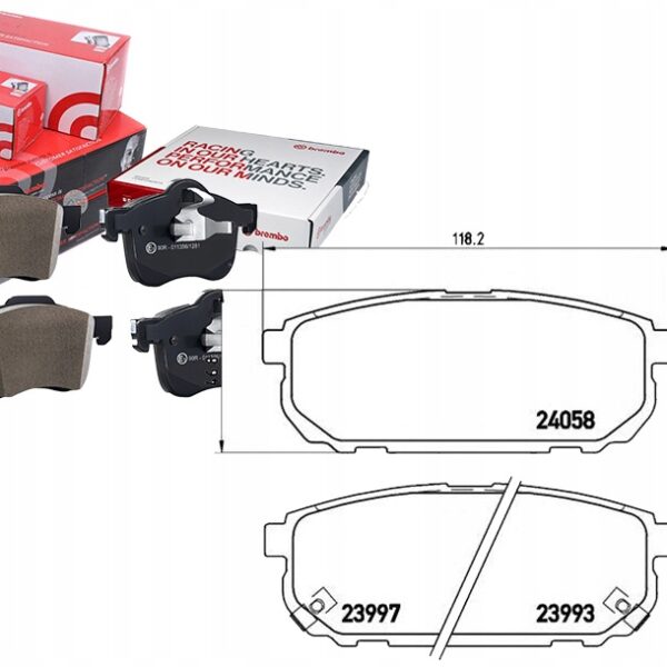 Brembo P 30 023 комплект тормозных колодок, дисковые тормоза