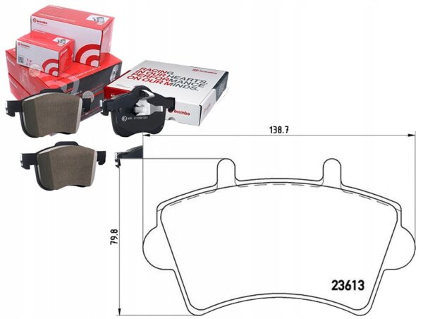 Brembo P 59 039 комплект тормозных колодок, дисковые тормоза