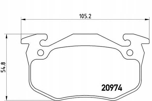Тормозные колодки задние BREMBO P 61 032 P61032