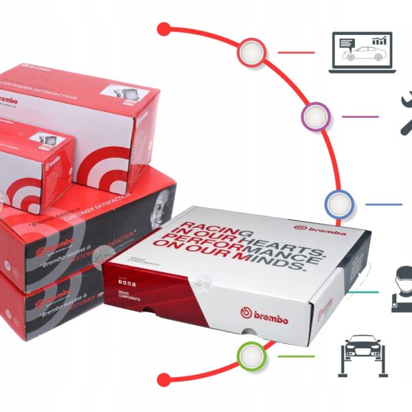 Brembo P 61 125 набор тормозных колодок, дисковые тормоза