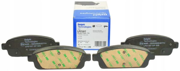 Delphi lp2167 набор тормозных колодок, дисковые тормоза