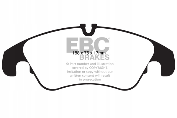 EBC DP42022R набор тормозных колодок, дисковые тормоза