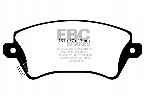 Тормозные колодки EBC BRAKES Green stuff-dp21457-передние