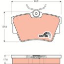 ТОРМОЗНЫЕ КОЛОДКИ ЗАДНИЕ GDB1479 TRW NISSAN OPEL
