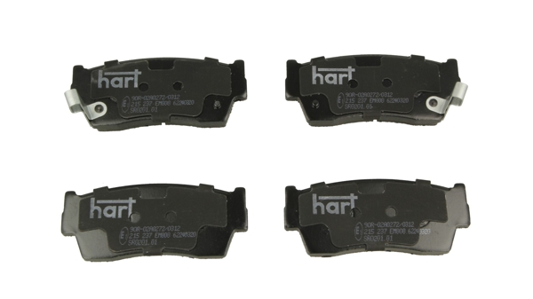 Комплект тормозных колодок Hart 215 237, дисковые тормоза