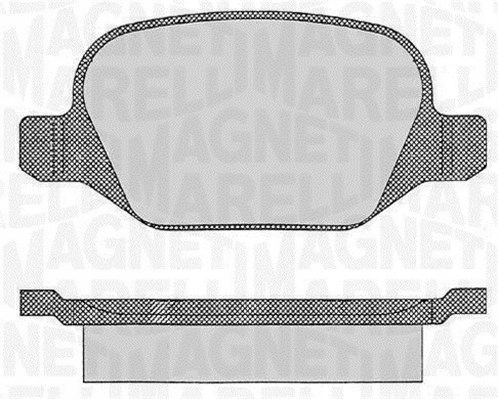 Magneti Marelli 363916060109 набор тормозных колодок, дисковые тормоза