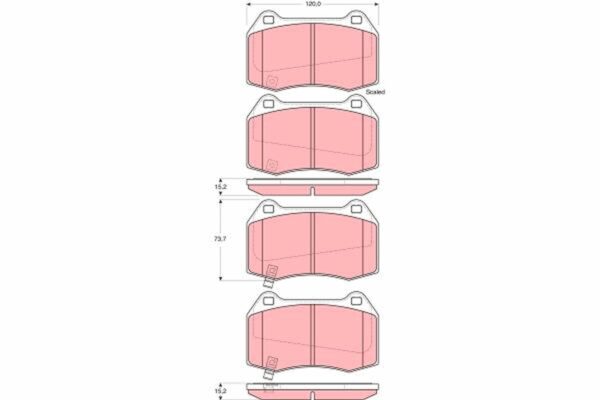 Тормозные колодки TRW GDB3381