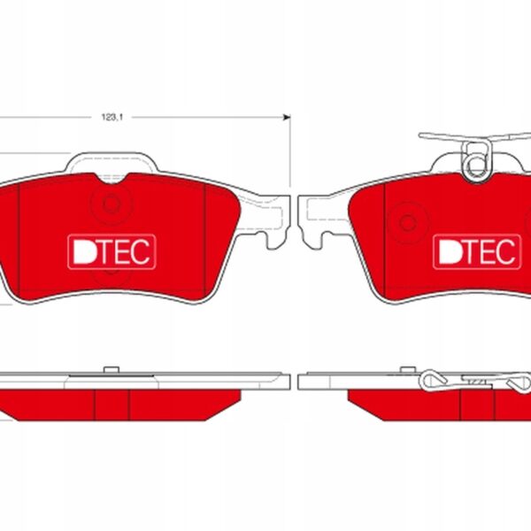 TRW ТОРМОЗНЫЕ КОЛОДКИ DTEC ЗАДНИЕ GDB1621DTE