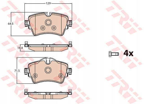 Тормозные колодки передние TRW BMW 2 F45 X1 F48 X2 F39 MINI COOPER F55 F57 F54