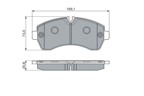 Bosch 0 986 494 194 набор тормозных колодок, дисковые тормоза