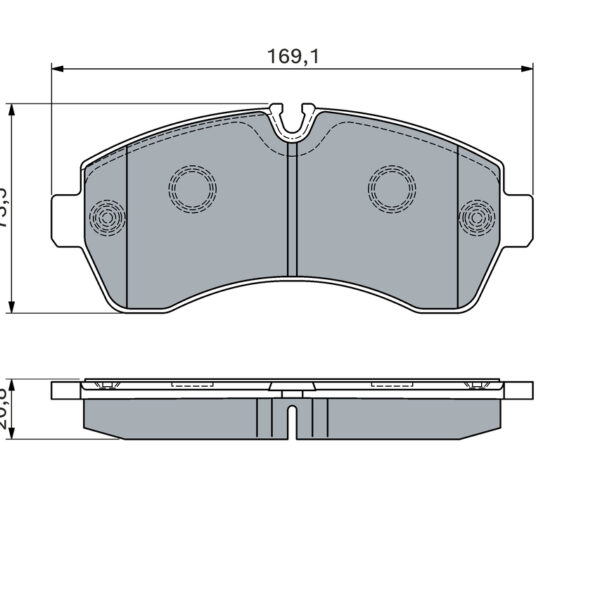 Bosch 0 986 494 194 набор тормозных колодок, дисковые тормоза