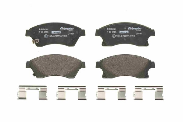 Brembo P 59 076x комплект тормозных колодок, дисковые тормоза