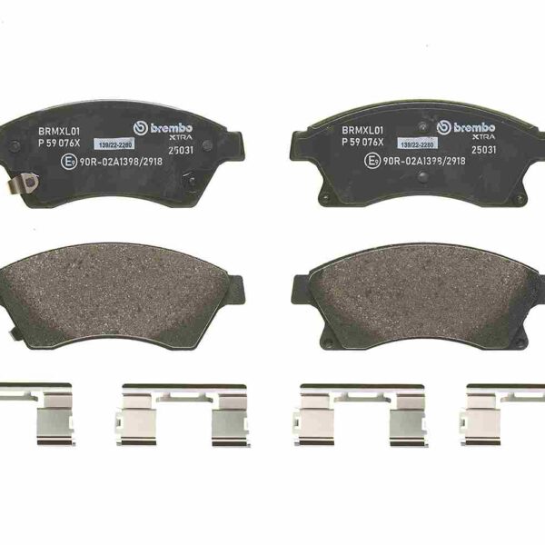 Brembo P 59 076x комплект тормозных колодок, дисковые тормоза