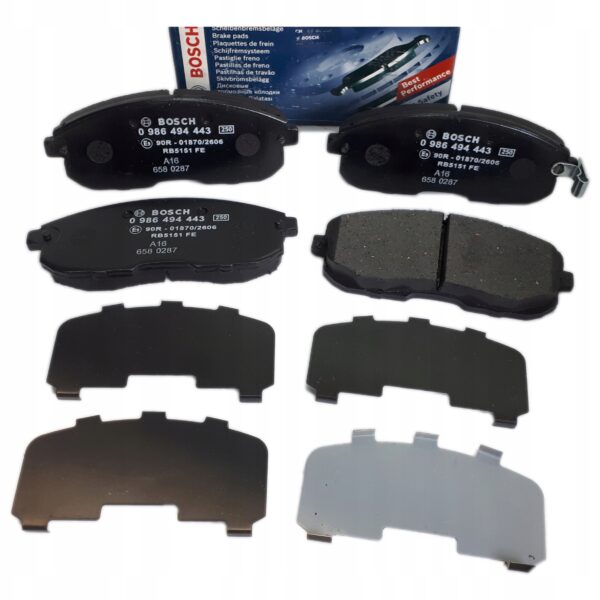 Bosch 0 986 494 443 набор тормозных колодок, дисковые тормоза