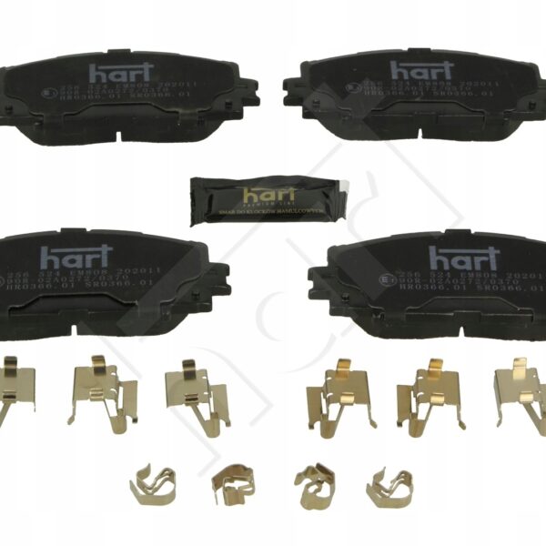 Комплект тормозных колодок Hart 256 524, дисковые тормоза