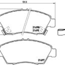 Brembo P 28 024 комплект тормозных колодок, дисковые тормоза