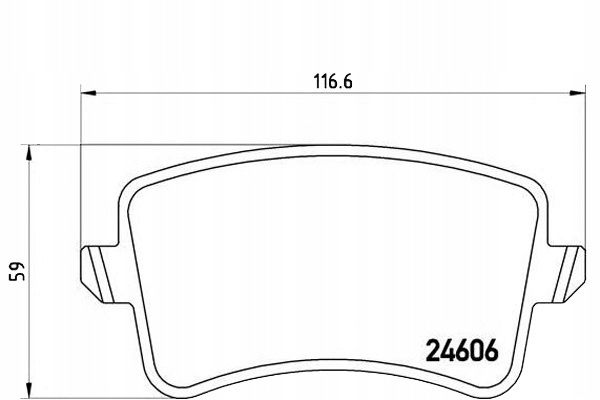 P85099 / BRE тормозные колодки. AUDI A4 (B8) 07 - задняя часть BREMBO