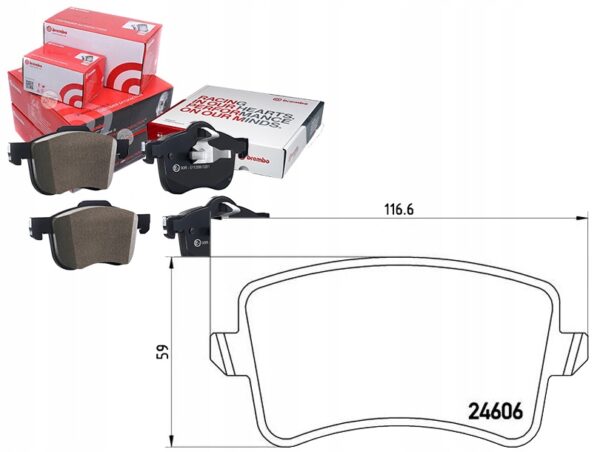Brembo P 85 100 набор тормозных колодок, дисковые тормоза