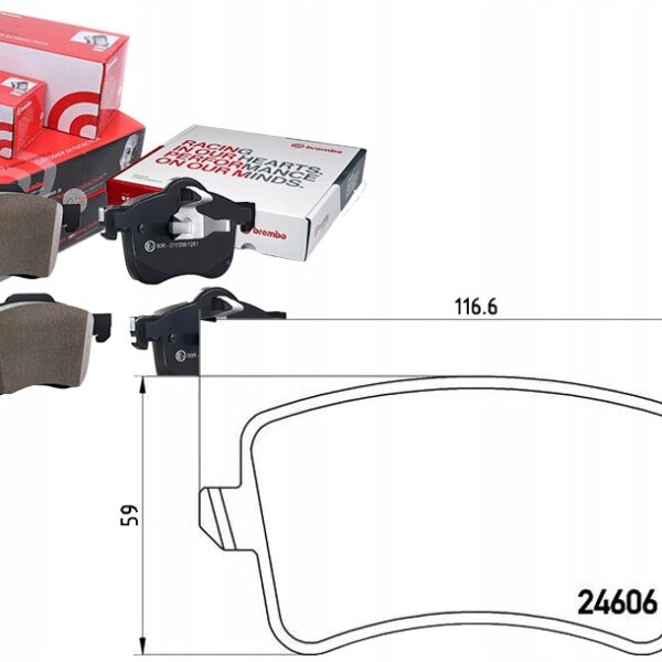Brembo P 85 100 набор тормозных колодок, дисковые тормоза