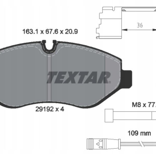 Тормозные колодки передние TEXTAR 2919202