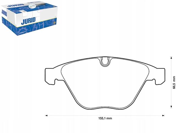 JURID колодки передние керамические BMW 3 E92 05-13
