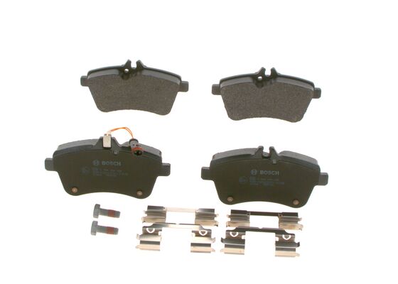 Тормозные колодки передней оси BOSCH MERCEDES класс A W169 B W245