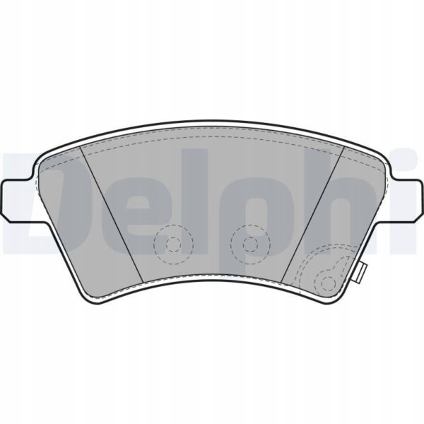 DELPHI ТОРМОЗНЫЕ КОЛОДКИ ПЕРЕДНИЕ ДЛЯ FIAT SEDICI SUZUKI SX4 1.5-2.0 D 2006-