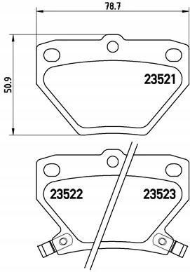 Brembo P 83 052 комплект тормозных колодок, дисковые тормоза