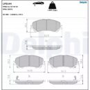 Delphi lp3144 комплект тормозных колодок, дисковые тормоза