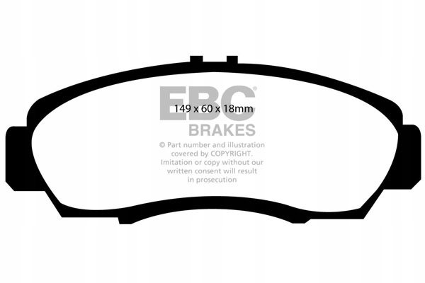Тормозные колодки EBC BRAKES Green stuff-dp21610-передние