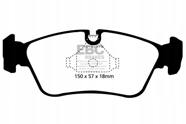 Тормозные колодки EBC BRAKES Green stuff-dp21211-передние