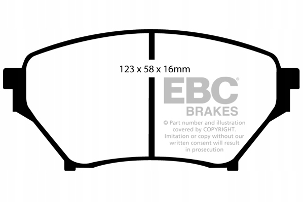 Тормозные колодки EBC BRAKES Green stuff-dp21452-передние