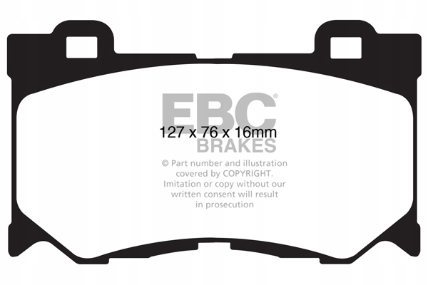 EBC DP41823R набор тормозных колодок, дисковые тормоза