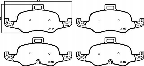ТОРМОЗНЫЕ КОЛОДКИ BREMBO P 85 160