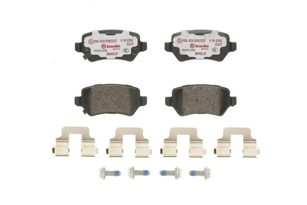 Brembo P 59 038x комплект тормозных колодок, дисковые тормоза