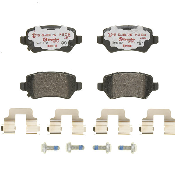 Brembo P 59 038x комплект тормозных колодок, дисковые тормоза