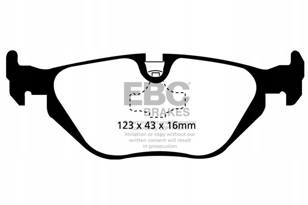 Тормозные колодки EBC BRAKES Green stuff-dp21079-сзади