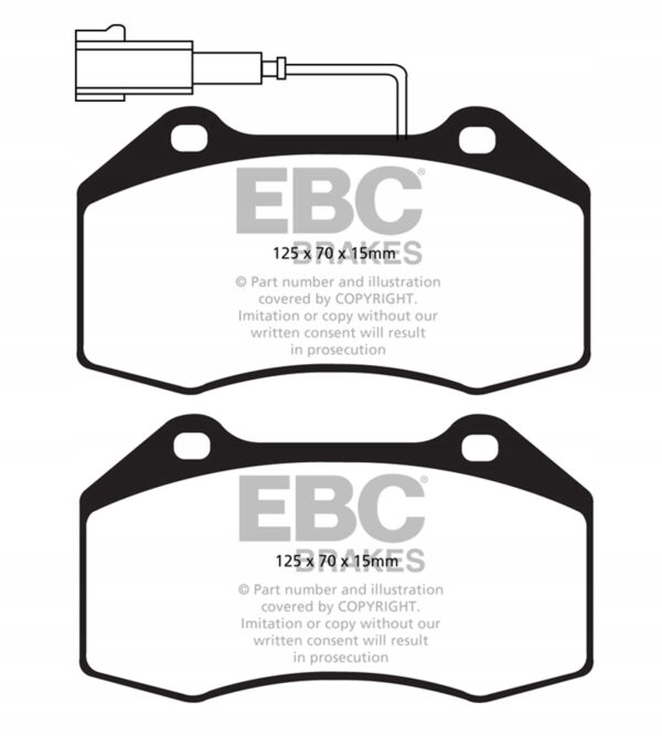 Диски и колодки EBC GREEN STUFF Alfa Romeo Mito / Fiat Punto EVO DP22021