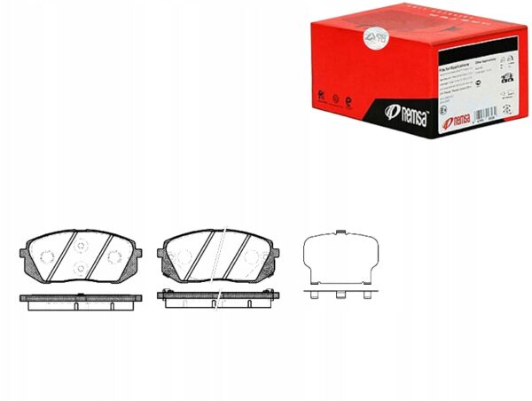 Remsa 1302.22 комплект тормозных колодок, дисковые тормоза