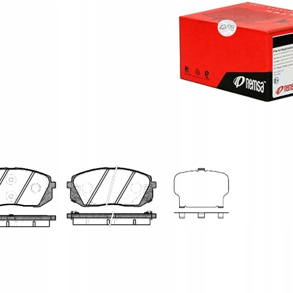 Remsa 1302.22 комплект тормозных колодок, дисковые тормоза